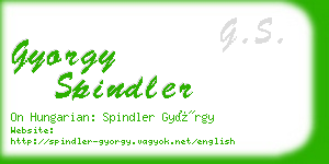 gyorgy spindler business card